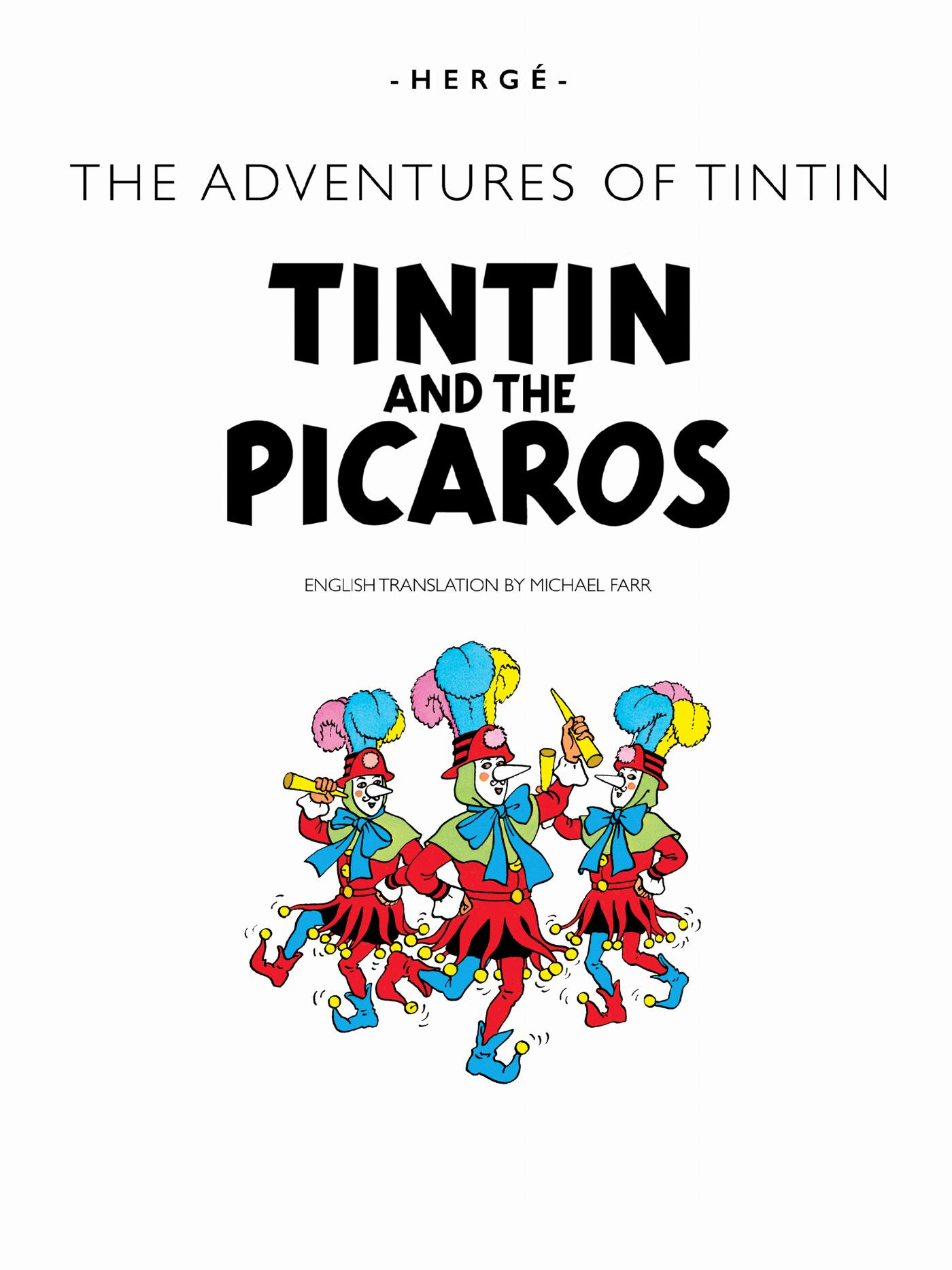 Tintin et les Picaros - Page titre